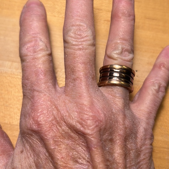 Bulgari rose gold and enamel ring - Picture 5 of 8